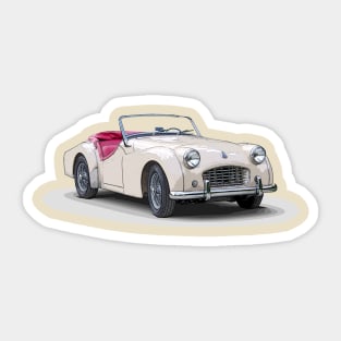 1957 Triumph TR3 Sticker